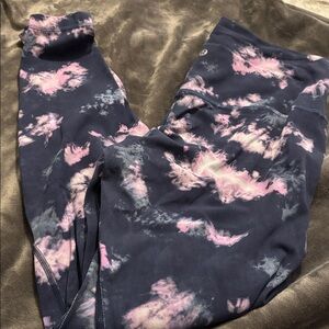 lululemon athletica Tie-Dye Leggings - Pink and Blue